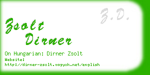 zsolt dirner business card